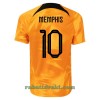 Nederland Memphis 10 Hjemme VM 2022 - Herre Fotballdrakt